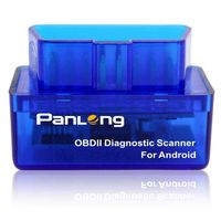Panlong Bluetooth OBD2 OBDII Car Diagnostic Scanner Check Engine Light for Android - Compatible with Torque Pro