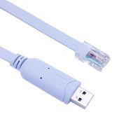 USB Console Cable, QCEs USB to RJ45 Console Cable Serial Adapter 6 Feet with FTDI Chip FT232RL Compatible with Cisco NETGEAR LINKSYS TPLink AP Routers/Switches Supports Windows,Mac,Linux