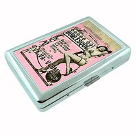 Bettie Page Burlesque Classic Sexy Metal Silver Cigarette Case Holder Wallet RFID-blocking