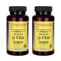 Swanson Super-Strength LYC-O-Mato Lycopene 40 Milligrams 60 Sgels (2 Pack)