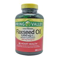 Spring Valley: Dietary Supplement Flaxseed Oil, 200 ct