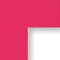 Craig Frames B800 16x20-Inch Mat, Single Opening for 12x16-Inch Image, Hot Pink with Cream Core