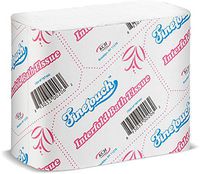 [800 Tissues] Finetouch 2Ply Single Inter Fold Pop Up Toilet Paper, White, Smooth, Great for Bathrooms at Home, School, Restaurant, Dorm, College, Office, Fits Most Dispensers 1 Pack