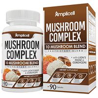 Mushroom Complex (90 caps) - Blend of 10 Organic Mushrooms - Immune Booster Wellness Formula - Chaga Mushroom, Chaga, Cordyceps, Turkey Tail, Shiitake, Lion's Mane, Maitake & Reishi Mushroom Capsules