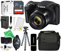 Canon PowerShot SX420 IS Digital Camera (Black), 20MP, 42x Optical Zoom, 720p HD Video & Built-In Wi-Fi + 64GB Card + Reader + Grip + Spare Battery/Charger + Tripod + DigitalAndMore Accessory Bundle
