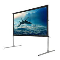 Homegear Fast Fold Portable 90" Projector Screen 16:9 HD for Indoor/Outdoor Use