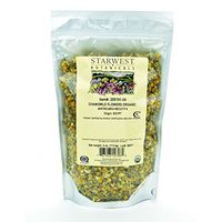 Starwest Botanicals Organic Chamomile Flower Whole (Egypt), 4 Ounces