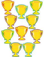 Teacher Created Resources Trophy Cups Accents (4569)