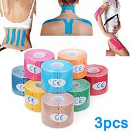 3pcs Green Kinesiology Tape Sports Muscles Care Therapeutic Bandage