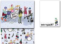 Punch Studio Molly & Rex Pocket Note Pad Yes She Can (Get Loud)