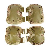 Camouflage Green Universal Adults Knee Elbow Pads Protective Gear for Outdoor Ball Sports Bicycling Skating