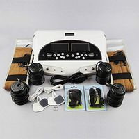 QiQibaby Dual User Ionic Foot Bath Detox Machine System Negative Hydrogen by QiQibaby with Far Infrared Belt, 4 Ion Cleanse Arrays, Acupuncture Patches