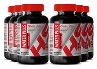 Green Tea Supplement - Water Pills Diuretic Formula - Reduce Body Fat (6 Bottles)