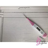 Digital Basal Ovulation Thermometer BBT Centigrade (Celsius) with Fertility Chart