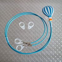 BTE Hearing Aids Protection & Security Clip Anti-Lost Cord Portable Hang Rope (H.A.Balloon) (Blue)