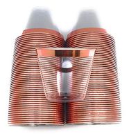 100 Rose Gold Plastic Cups | 9 oz Clear Plastic Cups Old Fashioned Tumblers | Gold Rimmed Cups Fancy Disposable Wedding Cups | Elegant Party Cups with Rose Gold Rim by Oojami