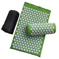 bbsheep Massage Mat Wellness Therapy Acupressure Mat Set Pillow Set Pillow for Yoga,Body Pain Treatment,Relieve Back Neck and Sciatic Pain + Carry Bag