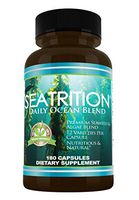 Daily Health, Seatrition Immune Thyroid Support Pure 12 Whole Seaweed Plants Vegan Friendly Natural Multi Vitamin Sea Minerals Wholefood Nutrition Supplement 180 Vegetable Capsules 2 Months Supply