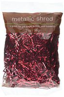 Amscan 181044 Metallic Shred, 2 oz, Red