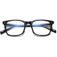 Sulens Blue Light Blocking Glasses for Men Women for Blocking UV Headache Anti Eye Eyestrain Square Eyeglasses Unbreakable TR90 Frames Black