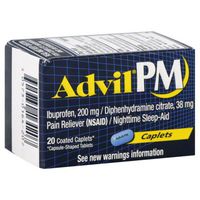 Advil PM Pain Reliever with Sleep Aids 20's Pack of 2 (40 Count)