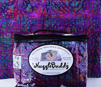 'NUGGLEBUDDY Microwaveable Moist Heat & Aromatherapy Organic Rice Pack. Gorgeous"Stained Glass" Fabric! SPEARMINT EUCALYPTUS Aromatherapy. Say HELLO to Your New Best Friend!