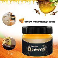 Wood Seasoning Beewax - 2 PCS Traditional Beeswax Polish for Wood & Furniture, All-Purpose Beewax for Wood Cleaner and Polish Wipes, Non Toxic for Furniture to Beautify & Protect, No Build-Up