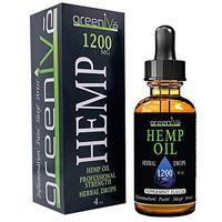 GreenIVe - Hemp Oil - Premium Quality Hemp Plant Oil - USA farmed and Bottled - Exclusively on Amazon (4 Ounce 1,200mg, Peppermint)