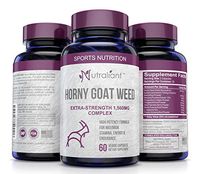 Most Potent Horny Goat Weed Supplement for Men & Women - 10X Strength Icariins + Maca, Tongkat Ali, L Arginine, Tribulus, Ginseng + Energy & Stamina Booster, Performance Enhancing Pills - 60 Capsules
