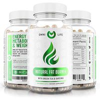 Fat Burner - Premium Natural Weight Loss & Energy Booster Supplement with Raspberry Ketones, Caffeine, Garcinia Cambogia - Advanced Thermogenic Fat Burner Pills for Ketosis - 60 Capsules