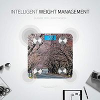 Cherry Blossoms Blooming On The Road Fat Weight Scale Bathroom Scale Digital Scale Body Weight Tracks 8 Key Compositions Analyzer Sync with Fitness Apps 400 Lbs