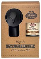 Fabulous Frannie Protect Aromatherapy Car Scenter Electric Diffuser Gift Set comes with diffuser, 3 cotton pads and 10ml oil
