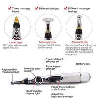 Acupuncture Meridian Pen, Electronic Energy Pen Pain Relief Therapy Instrument Health Care Massage Tools Magnet Heal Mini Magnetic Pulse Acupoint for Face Wrinkles Muscle Joint and Back