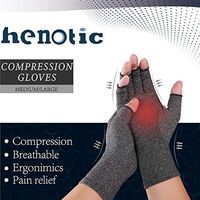 Henotic Arthritis Compression Gloves Fingerless Compression Arthritis Gloves Arthritis Pain Relief Gloves for Men Women Arthritis