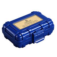 CIGARLOONG Cigar Accessories Waterproof Case Cigar Cutter and Lighter Portable Travel Cigar Case(Color:Dark Blue)