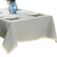 R.LANG Stripe Spillproof Table Runner 14 x 52-inch Kitchen Table Runner for Dinner Parties Light Blue