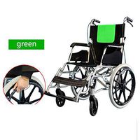 Wheelchair Medical Equipment Thick Aluminum, Folding/Lightweight/Hand Push/Elderly Portable/Travel/Scooter/Disabled, Lightweight 100KG Wide for Adults ELD