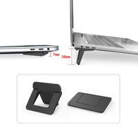 Computer Keyboard Stand Laptop Feet Laptop Stands, Cooling Ergonomic [2 Pack] Anti-Slip Durable ABS Lightweight Stable Ultra Compact & Portable for Ipad, Tablet, Notebook & MacBook (Black)