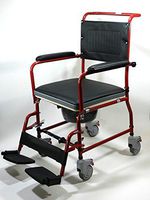 MedMobile 3-in-1 Commode Wheelchair Bedside Toilet & Shower Chair