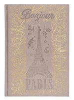 Punch Studio Faux Leather Hard Cover Journal - Bonjour Paris