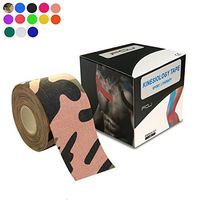 Kinesiology Theraeputic Tape Physio for Athletic Sports Recovery Pain Relieve Strong Adhesion Waterproof Original Cotton Uncut 2 Inch x 16.4 Feet (Camouflage)