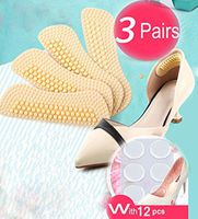 Heel Cushion Inserts,Heel Pads,Too Big Inserts Shoes Cushion 4D(3pairs) Gel Spot(12pcs) high Heel Inserts (Beige)