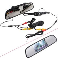 4.3" Screen TFT LCD Car Rear View Rearview DVD Mirror Monitor + Backup Camera