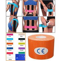Kinesiology Tape - Pain Relief Adhesive - Best Therapeutic Muscle Support Aid - Sports Wrap for Knee Elbow Wrist Back Shoulder Ankle & Neck injury tape - Physio tap Water resistant - Price Xes