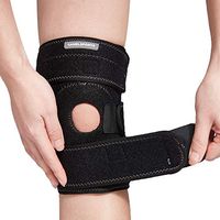 Camelsports Women's/Men's Knee Brace Support Protector - Neoprene of Open Patella Knee Stabilizing Wraps with Adjustable Hook and Loop Strap for Arthritis, ACL, MCL, LCL, Sports, Meniscus Tear
