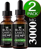 2 Pack Hemp Oil 3000MG. Anxiety Reducer. Pain Relief. Weight Management .Natural Sleep Aid. Helps Improve Nerve Health & Helps Regulate Metabolism. with Natural Mint Flavor.