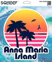 Squiddy Anna Maria Island Florida - Vinyl Sticker for Car, Laptop, Notebook (5" high)