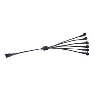 DITRIO 1pcs 1 to 6 Way Splitter for LED Light Strip Multi-color Neon Strip SPT-6way