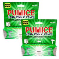 Pumice Heavy Duty Hard Stain Toilet Cleaner 2 Pack-Calcium, Lime, Rust, Hard Water