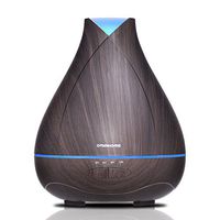 Aromatherapy Essential Oil Diffuser 530ml Cool Mist Ultrasonic Humidifier Fragrance Scent Diffuser Wood Grain, Aroma Diffusers for Essential Oils,18 Hours Auto Shut Off for Home/Large Room/Office